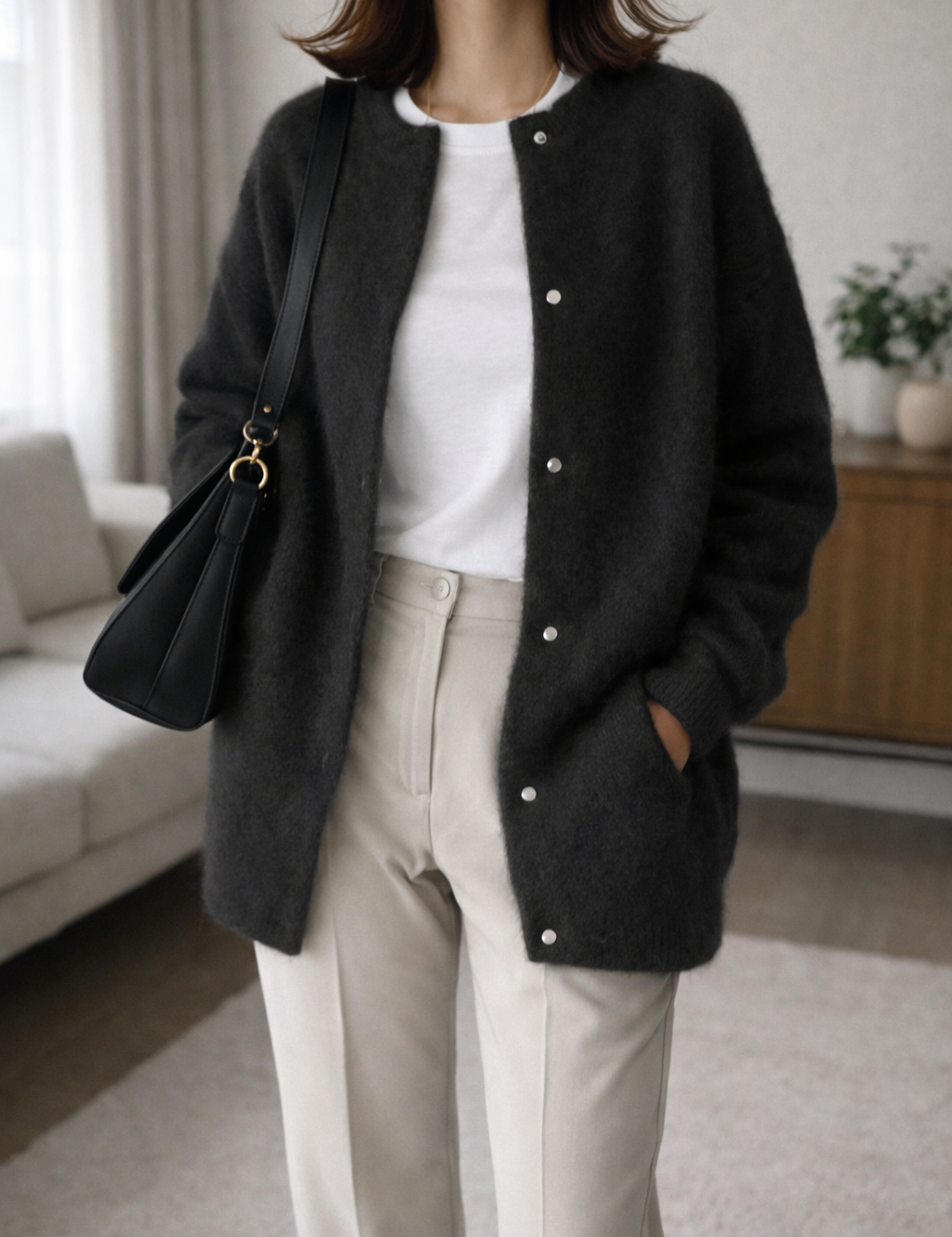 Women's Cardigan Button Front Soft Knitted
