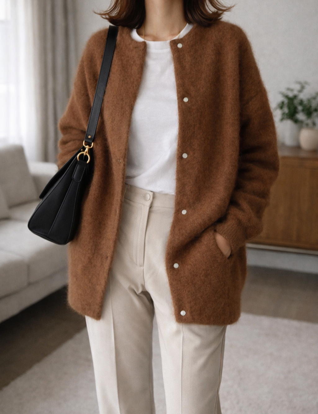 Women's Cardigan Button Front Soft Knitted