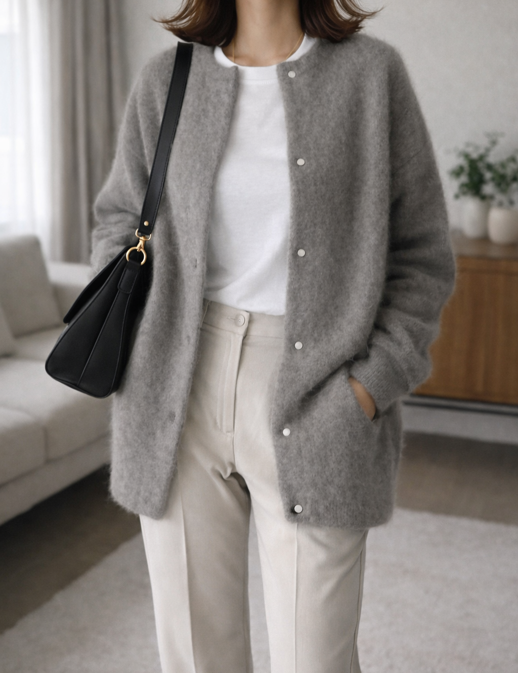 Women's Cardigan Button Front Soft Knitted