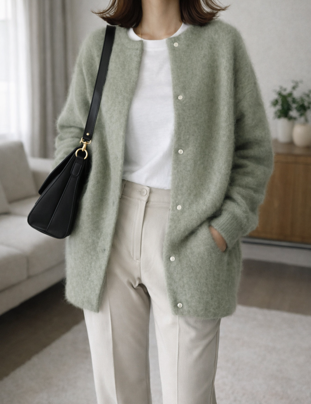 Women's Cardigan Button Front Soft Knitted