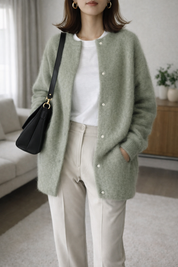 Women's Cardigan Button Front Soft Knitted